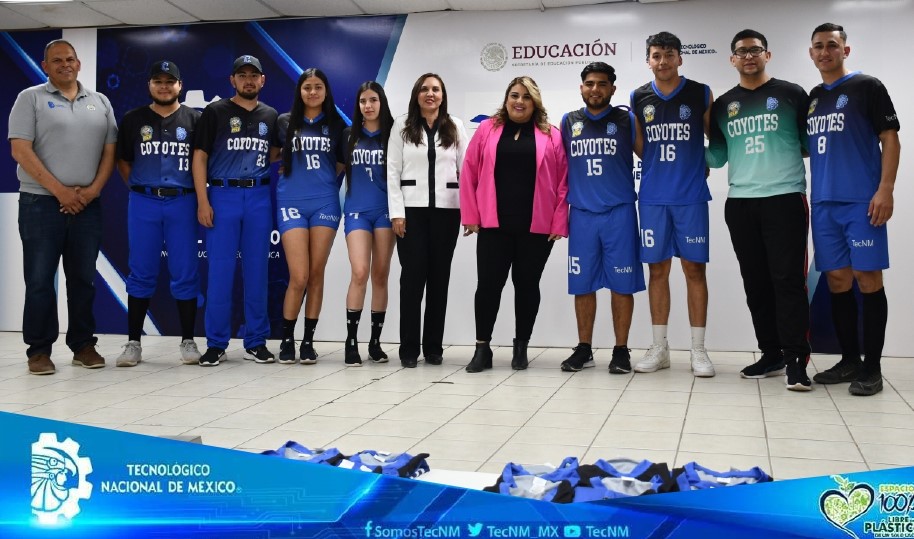 Reciben Uniforme Estudiantes que Integran los Equipos Deportivos del TecNM campus Agua Prieta