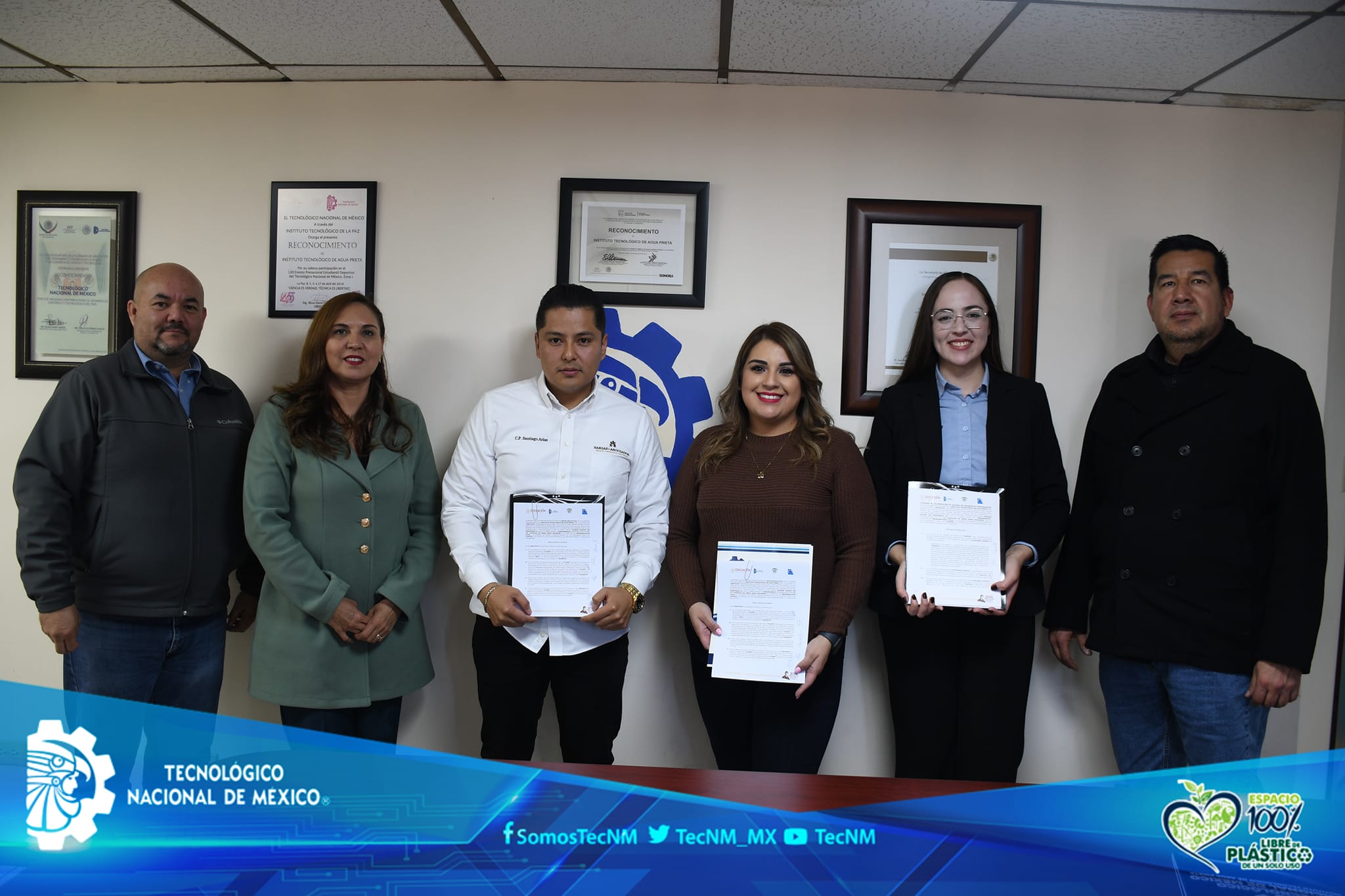 Firma convenio de colaboración TecNM Campus Agua Prieta con la Fundación Vecinos Dignos Sin Fronteras