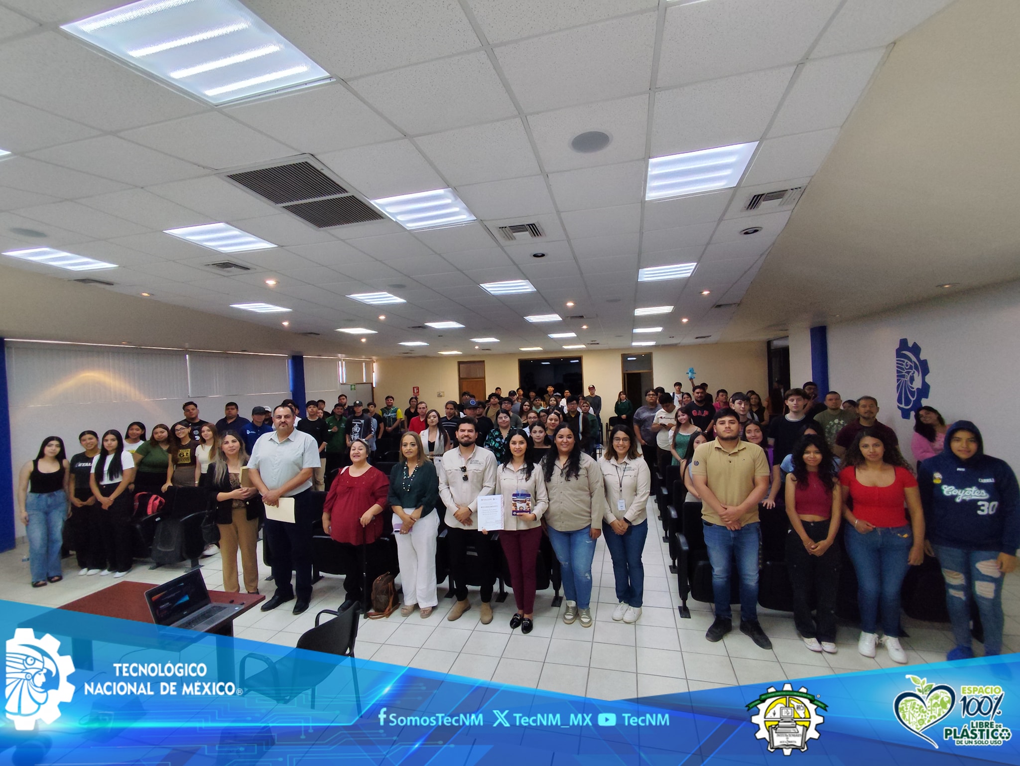 Estudiantes del ITAP reciben conferencia sobre la Contaminación Atmosférica