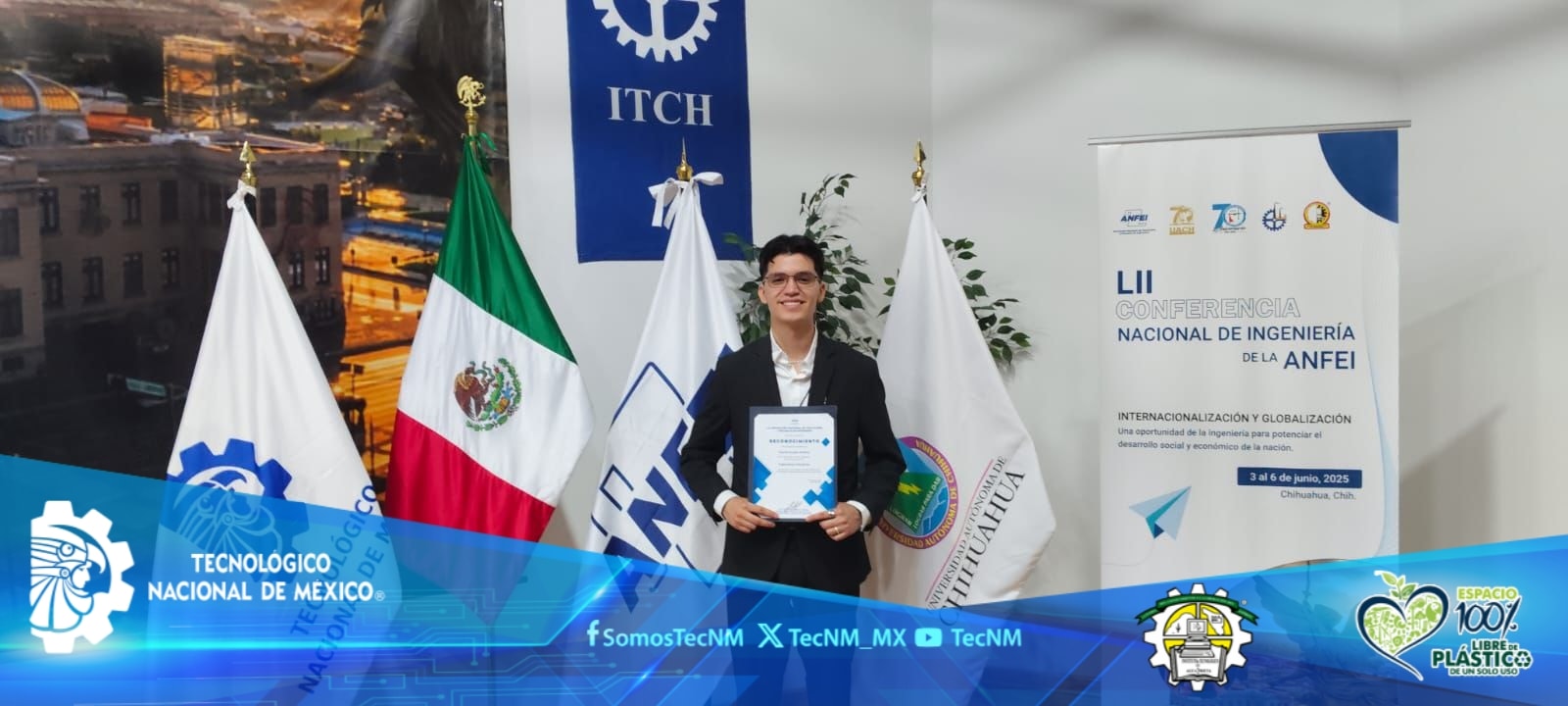 RECONOCE ANFEI A EGRESADO DEL ITAP