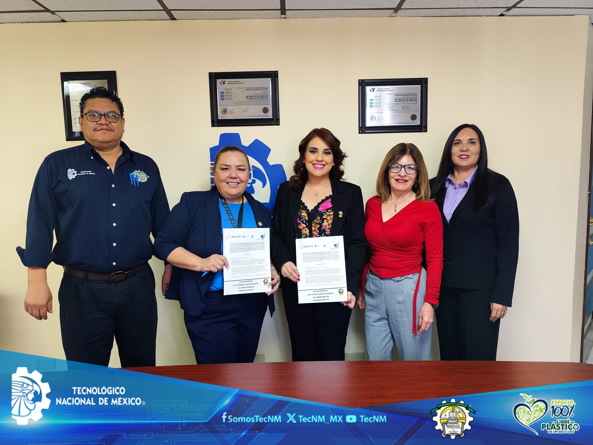 Se fortalece vinculación con Firma de convenio de colaboración entre el ITAP y el CBTIS No. 81